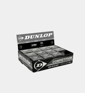 Boîte de 12 balles de squash Dunlop Compétition