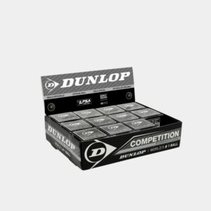 Boîte de 12 balles de squash Dunlop Compétition