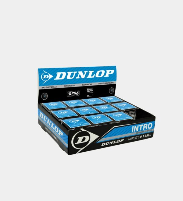 Boite de 12 balles de squash Dunlop Intro