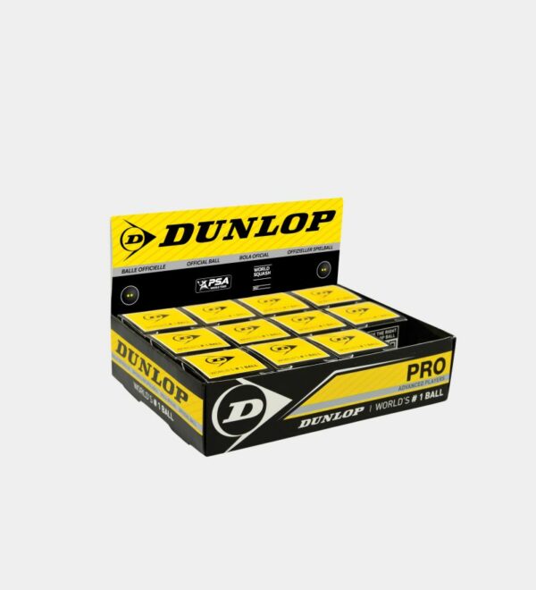 boite de 12 balles de squash Dunlop Pro